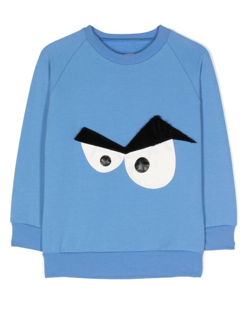 WAUW CAPOW by BANGBANG Cool Cooper graphic-appliqué sweatshirt - Blue von WAUW CAPOW by BANGBANG