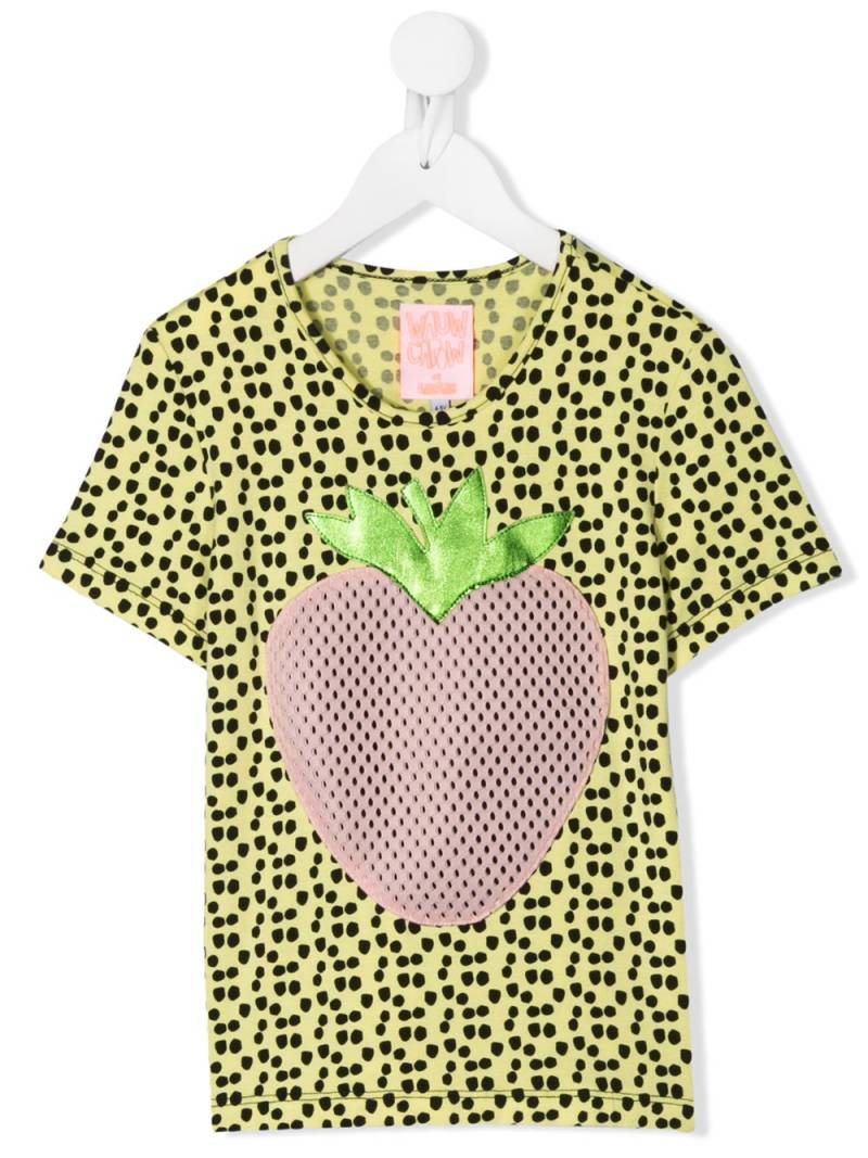 WAUW CAPOW by BANGBANG Johanna polka-dot print T-shirt - Yellow von WAUW CAPOW by BANGBANG