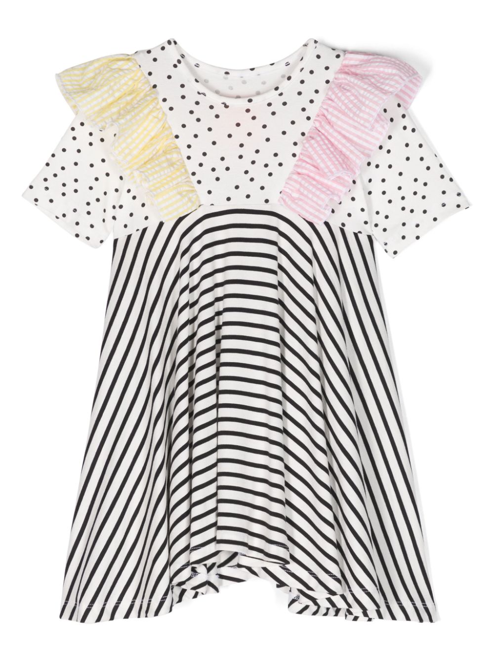 WAUW CAPOW by BANGBANG Nyomi Mix jersey dress - White von WAUW CAPOW by BANGBANG