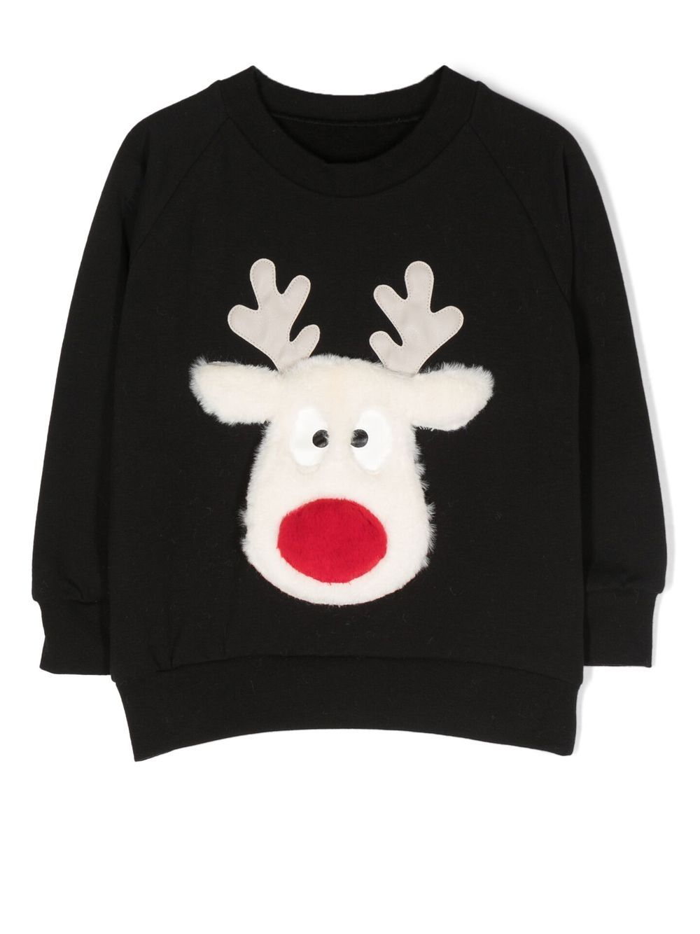 WAUW CAPOW by BANGBANG Red Nose crew neck sweatshirt - Black von WAUW CAPOW by BANGBANG