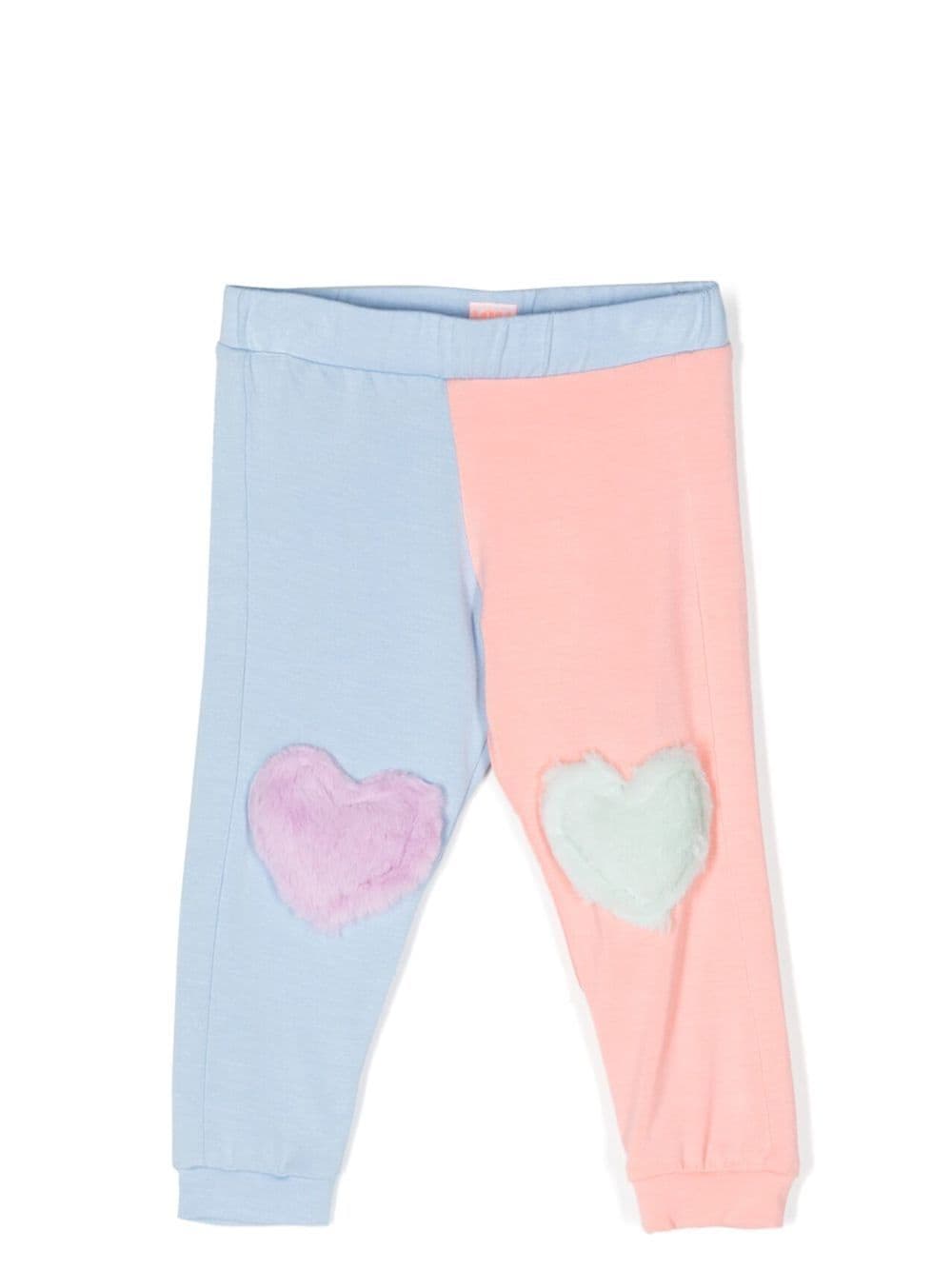 WAUW CAPOW by BANGBANG heart-detail colour-block leggings - Blue von WAUW CAPOW by BANGBANG