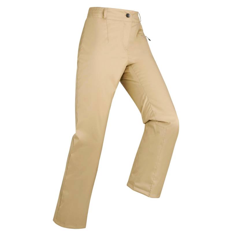 Skihose Piste 100 Damen Damen Beige Medium 38 von WEDZE