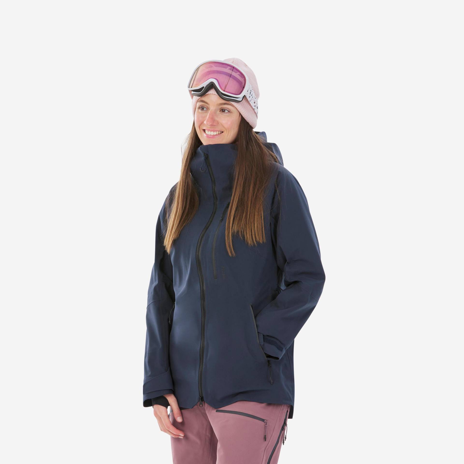 Skijacke Freeride - Fr 500 Damen Blau Bedruckt 52/2XL von WEDZE