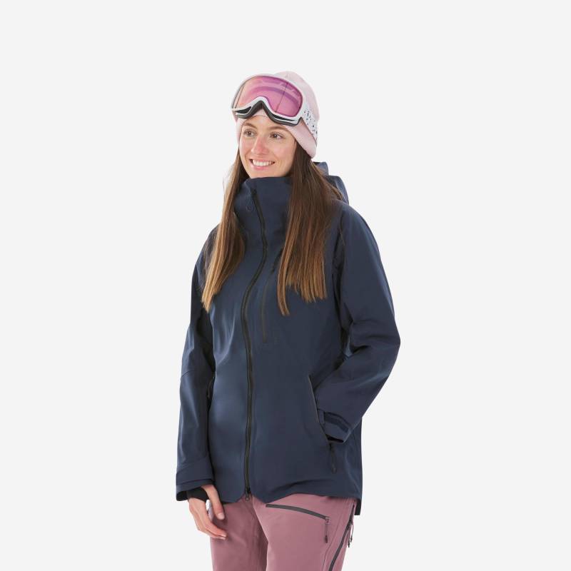 Skijacke Freeride - Fr 500 Damen Blau Bedruckt 52/2XL von WEDZE