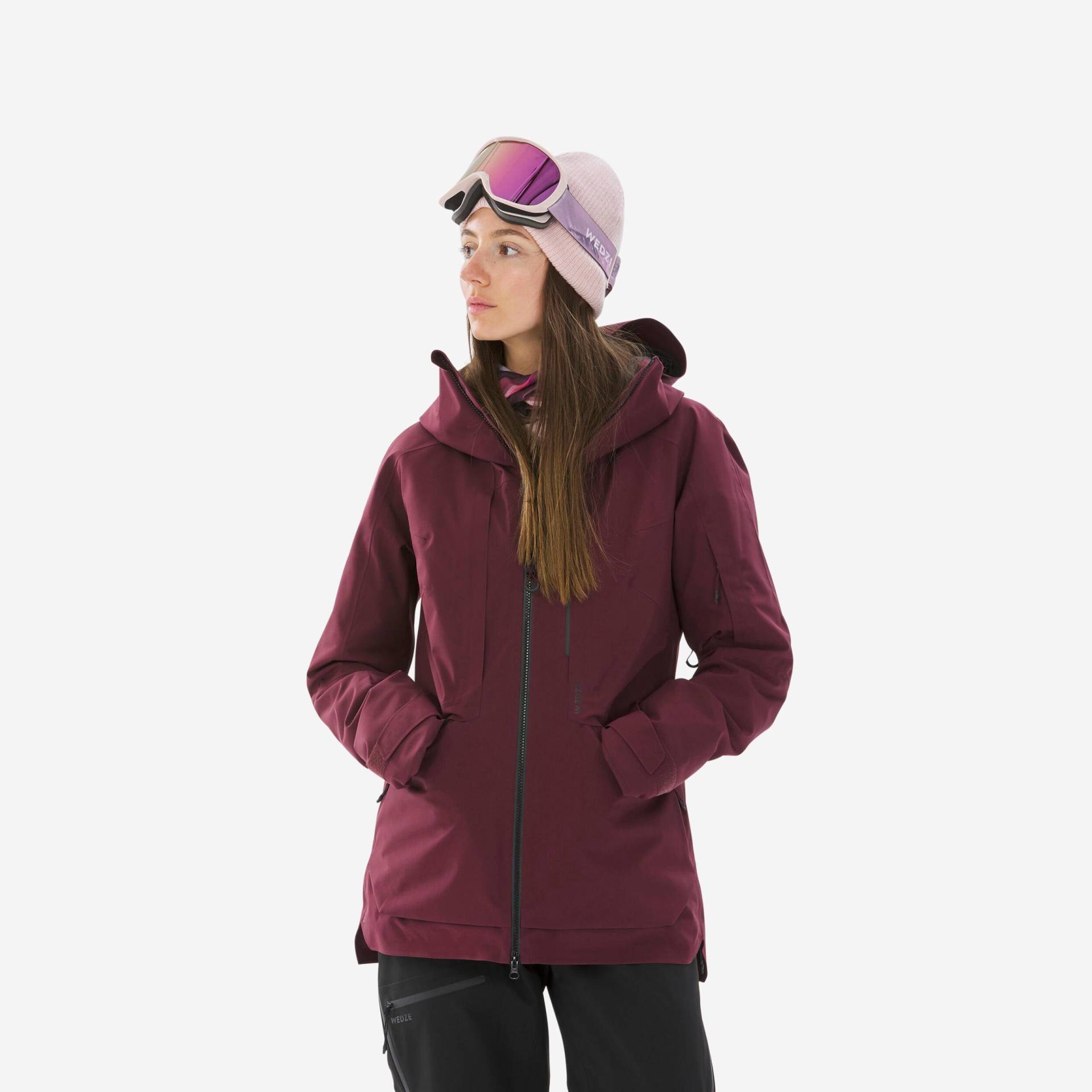 Skijacke Freeride - Fr100 Damen Violett Bedruckt XL von WEDZE