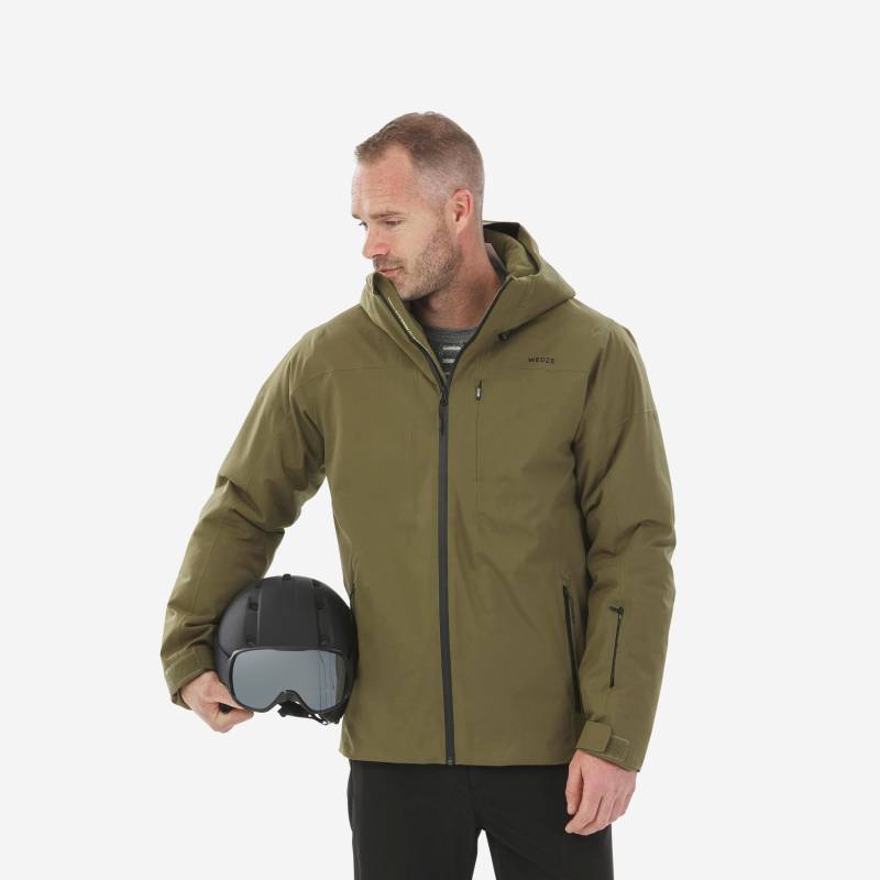 Skijacke Piste Warm 500 Herren Ocker 52/2XL von WEDZE