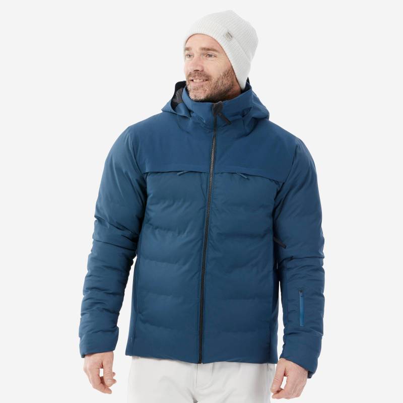 Wattierte Jacke - Warm 900 Herren Blau Bedruckt 3XL von WEDZE