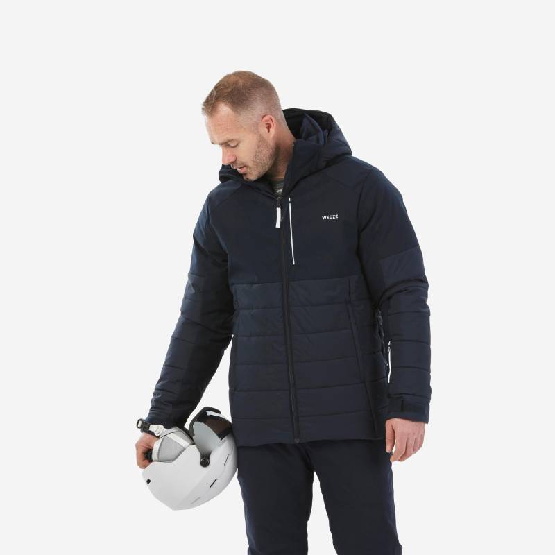 Skijacke Warm Mittlere Länge - 100 Herren Blau Bedruckt XS von WEDZE