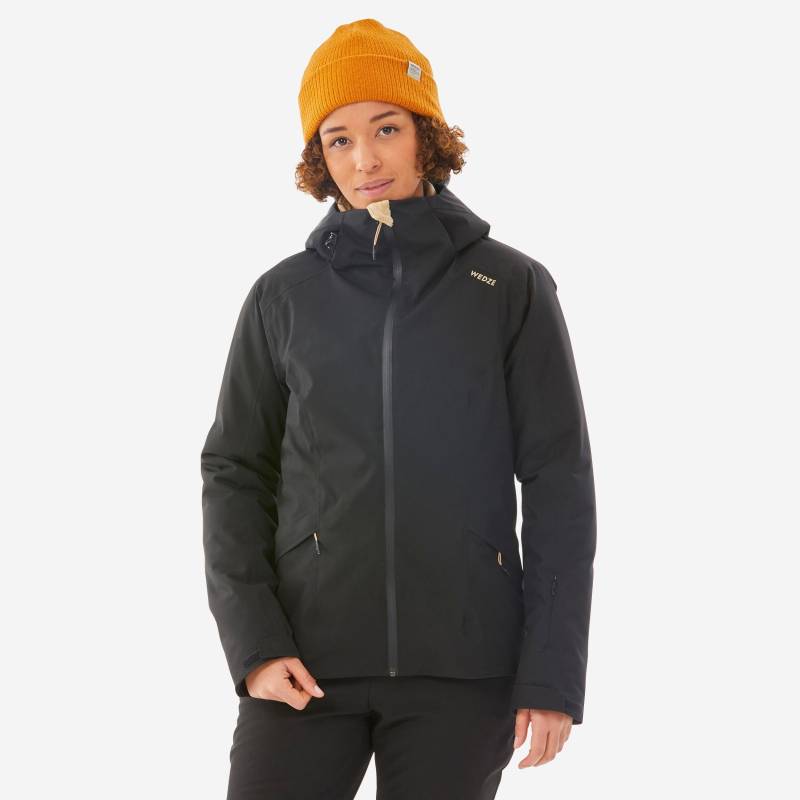 Skijacke Warm Piste - 500 Damen Schwarz Leicht 52/2XL von WEDZE