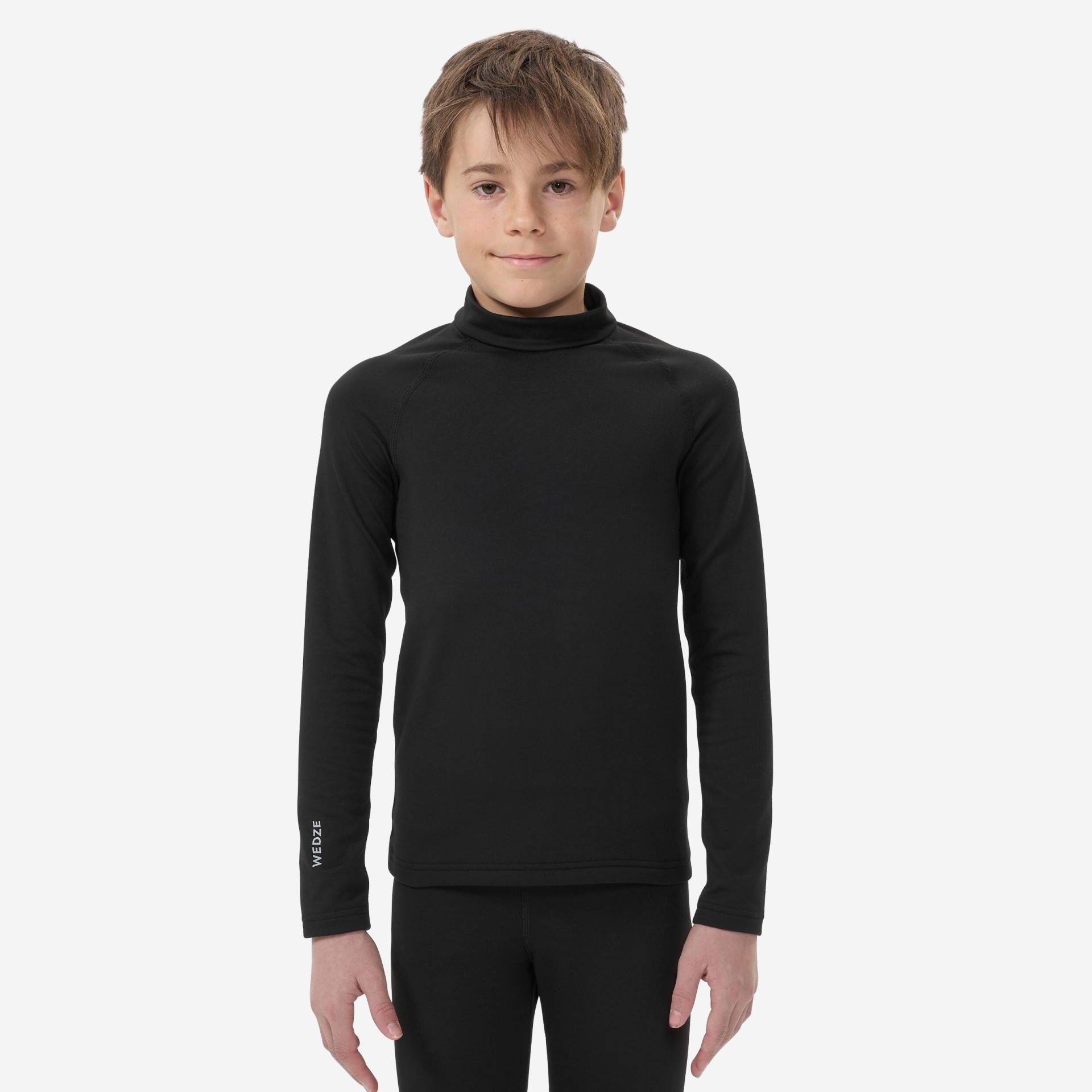 Skiunterwäsche Funktionsshirt Kinder - Bl500 Unisex Schwarz Leicht 10A von WEDZE