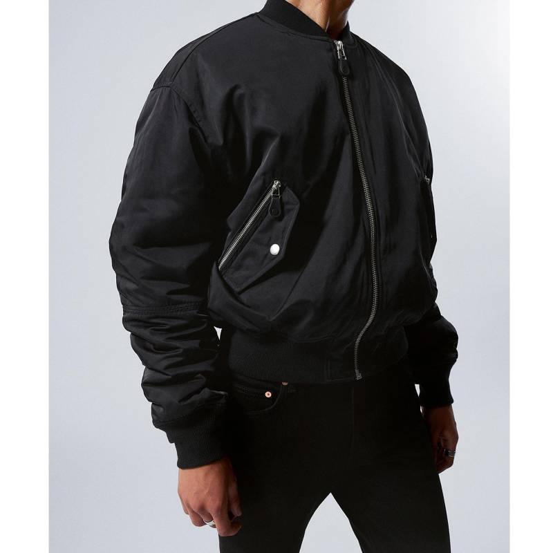 Bomberjacke Mit Knöpfen Herren Black M von WEEKDAY