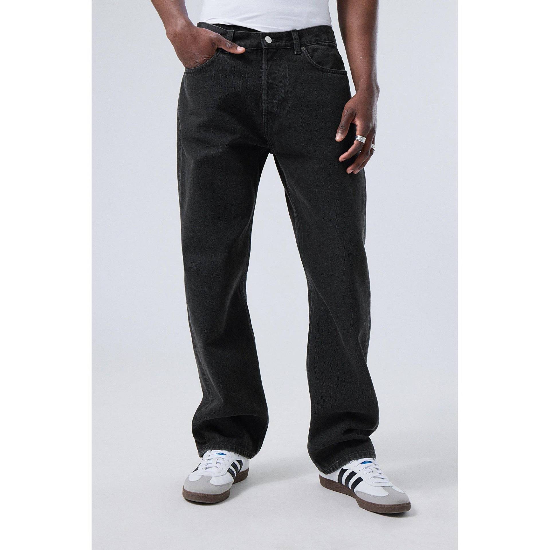 Jeans, Regular Fit Herren Black L30/W29 von WEEKDAY