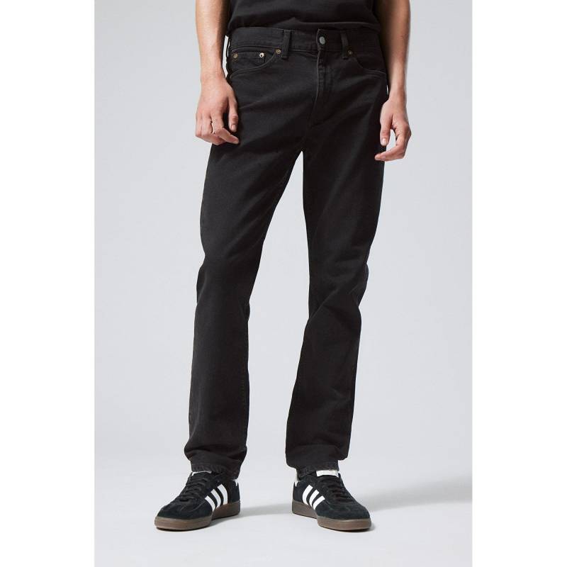 Jeans, Regular Fit Herren Black L30/W29 von WEEKDAY