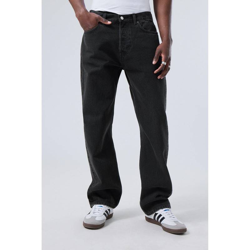 Jeans, Regular Fit Herren Black L30/W31 von WEEKDAY