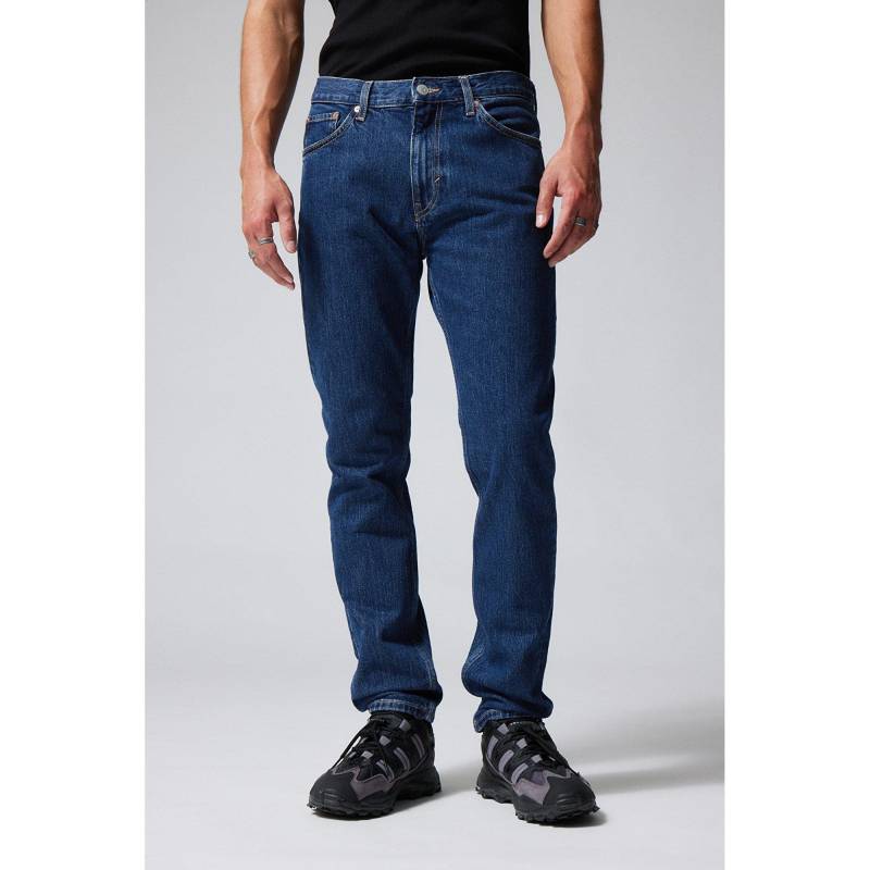 Jeans, Regular Fit Herren Blau L32/W29 von WEEKDAY