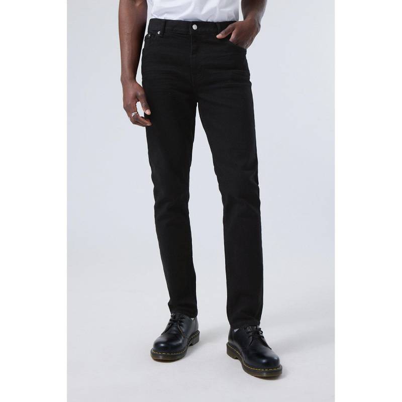 Jeans, Tapered Fit Herren Black L30/W29 von WEEKDAY