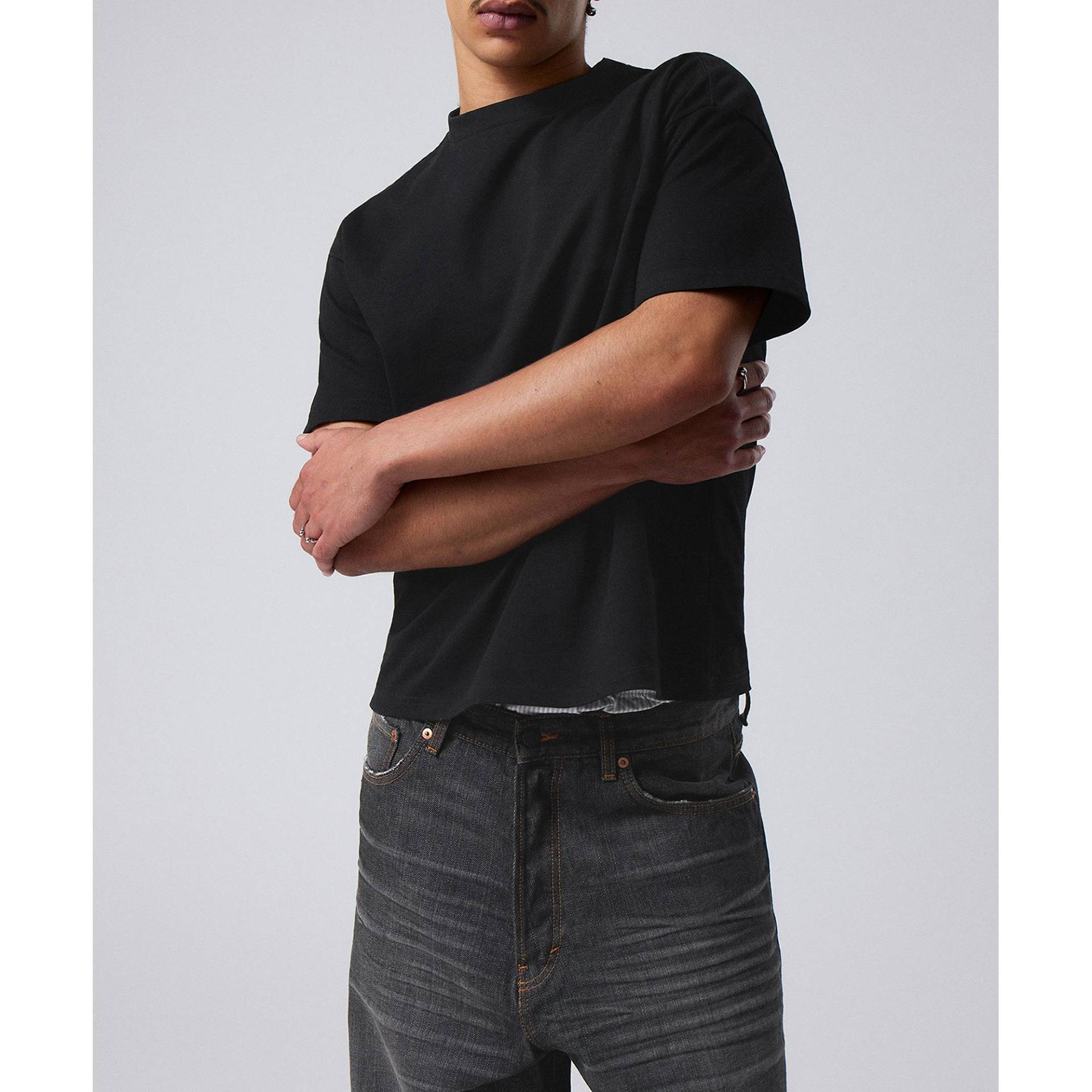 T-shirt Herren Black L von WEEKDAY