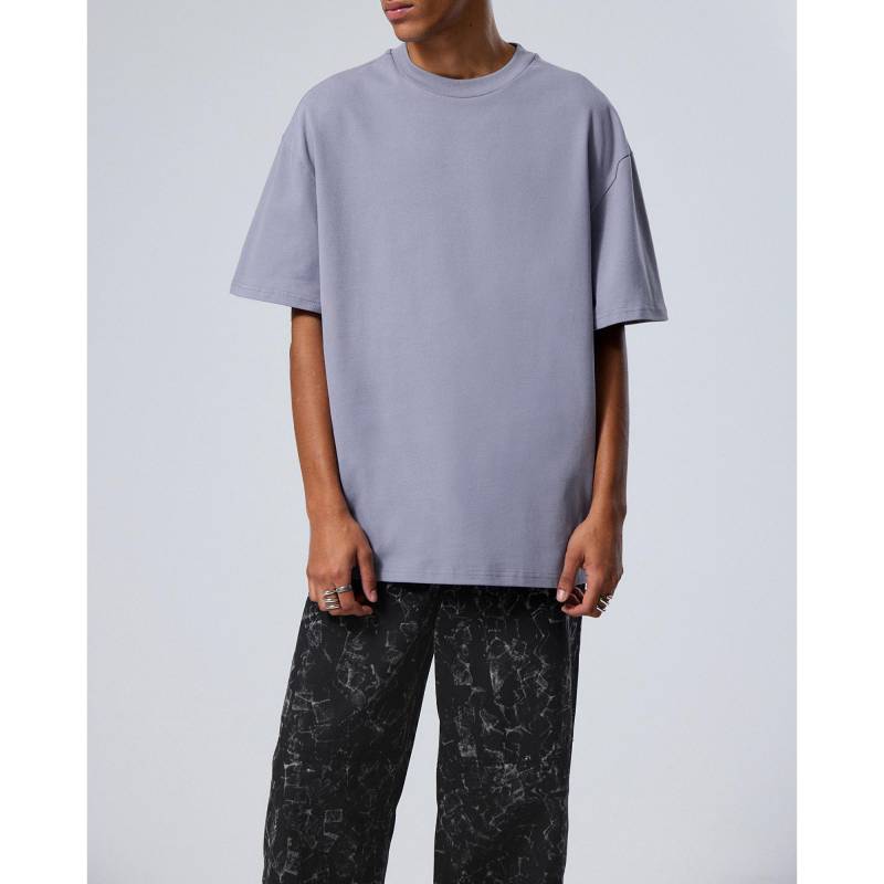 T-shirt Herren Violett L von WEEKDAY