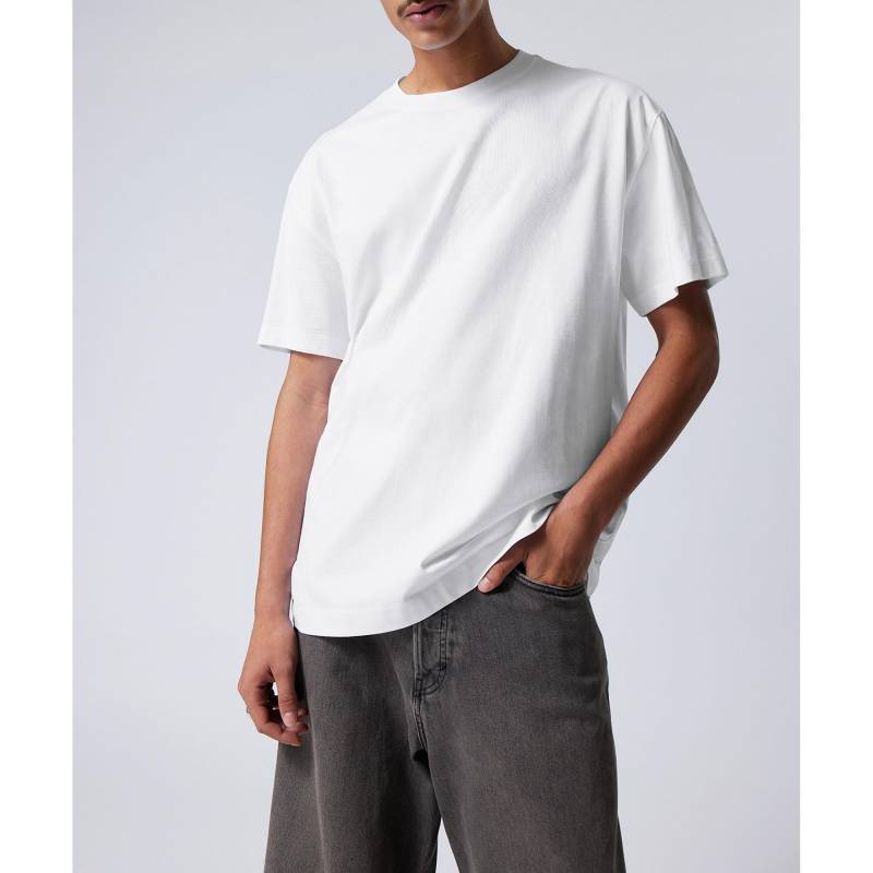 T-shirt Herren Weiss L von WEEKDAY