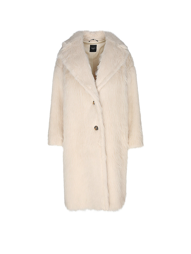 WEEKEND MAX MARA Mantel in Felloptik CANTONE beige | 34 von WEEKEND MAX MARA