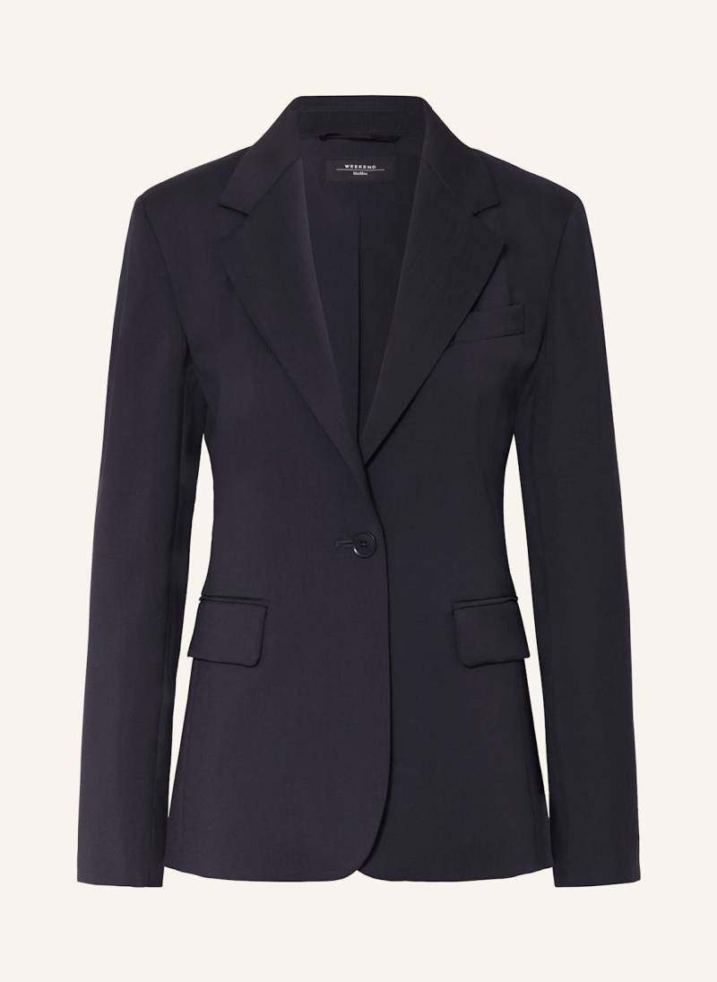 Weekend Max Mara Blazer Lamine blau von WEEKEND Max Mara