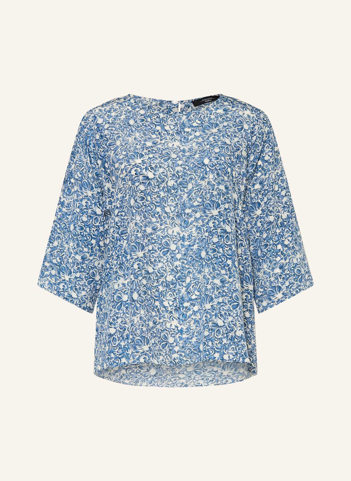 Weekend Max Mara Blusenshirt Ginnico Aus Seide Mit 3/4-Arm blau von WEEKEND Max Mara