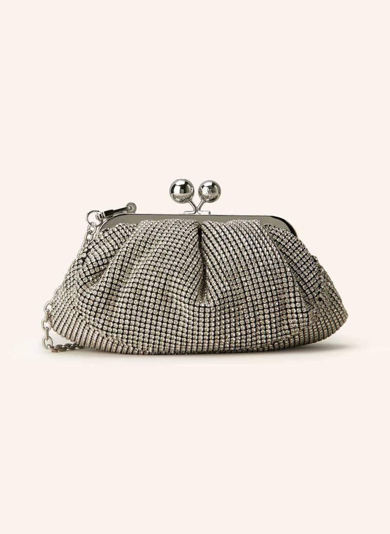 Weekend Max Mara Clutch Danila Mit Schmucksteinen silber von WEEKEND Max Mara