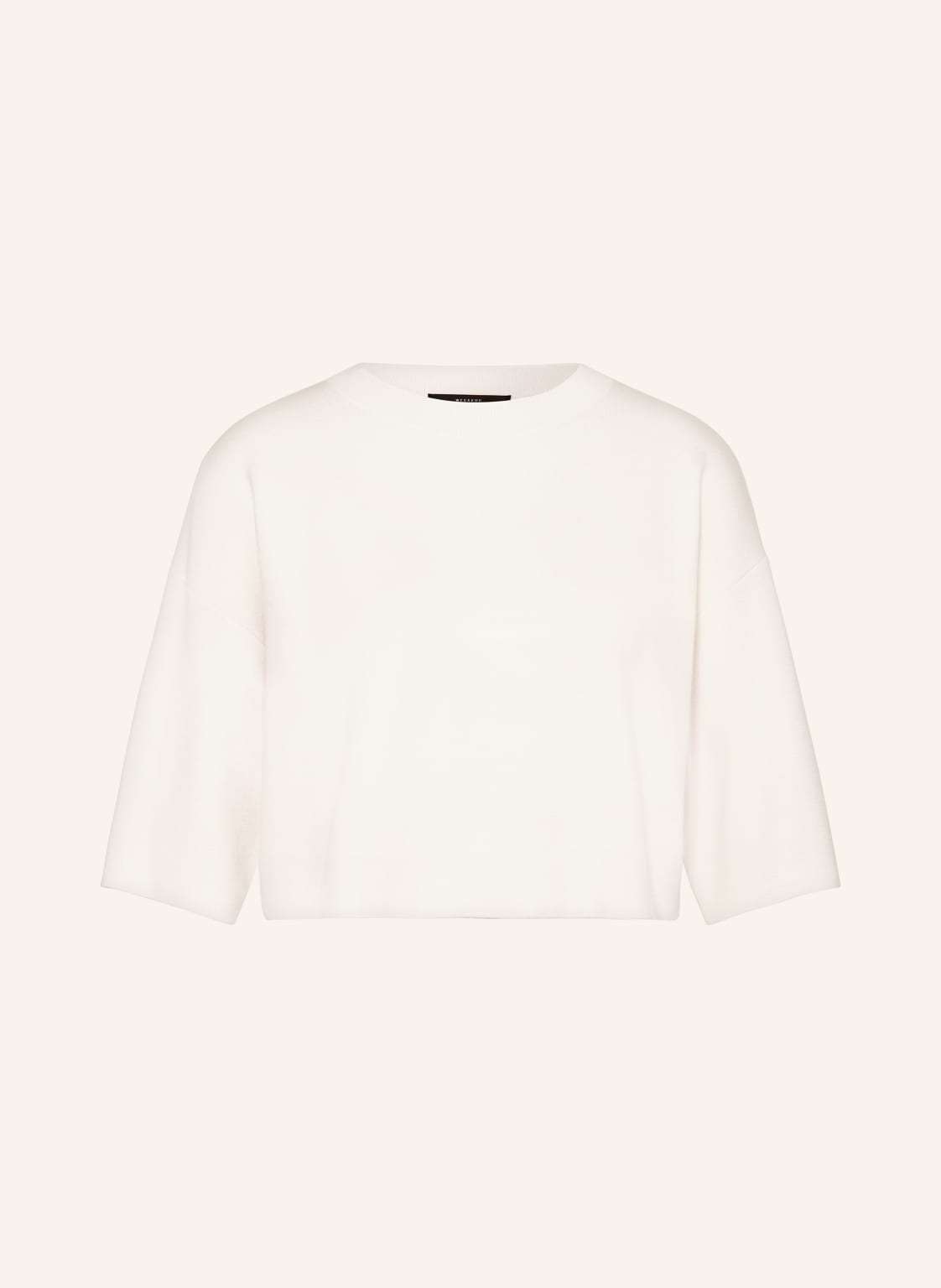 Weekend Max Mara Cropped-Pullover Amato Mit 3/4-Arm weiss von WEEKEND Max Mara