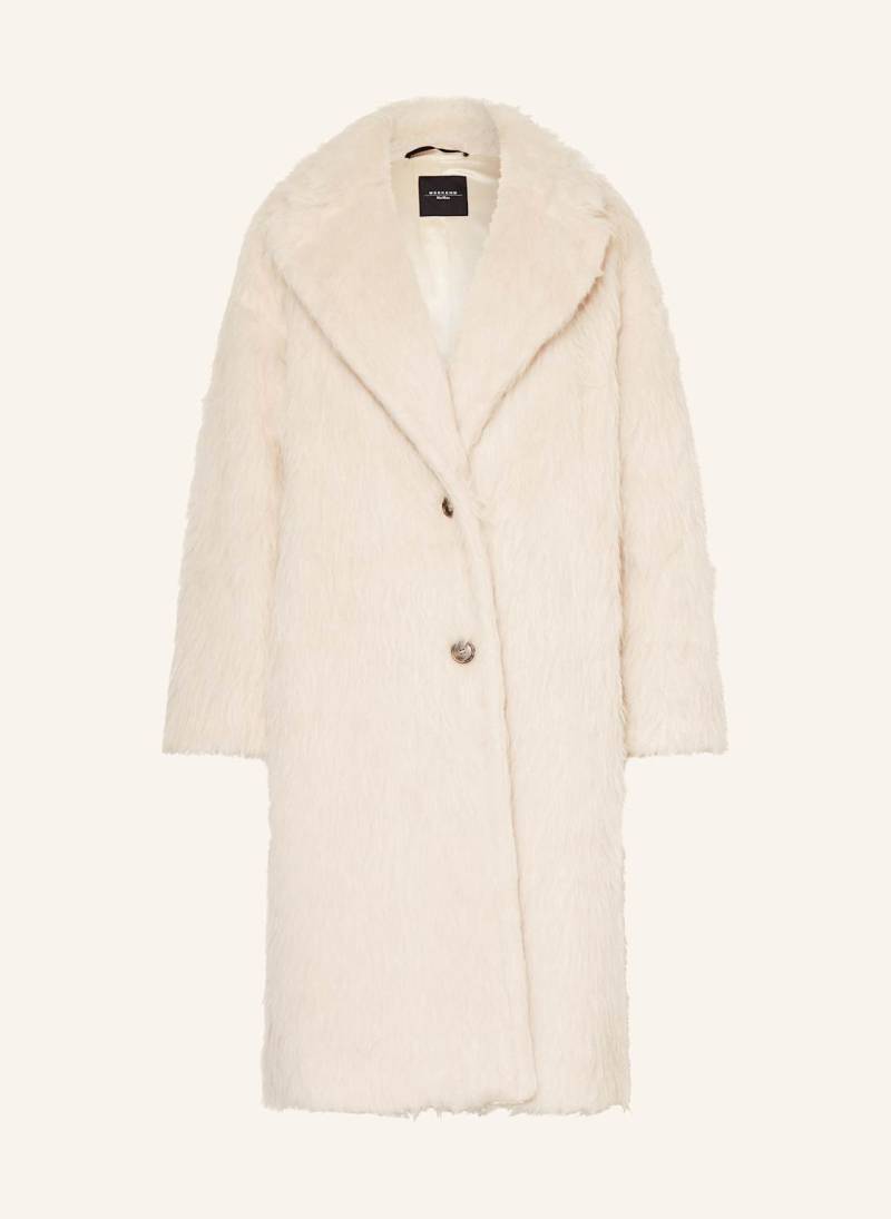 Weekend Max Mara Kunstfell-Mantel Cantone weiss von WEEKEND Max Mara