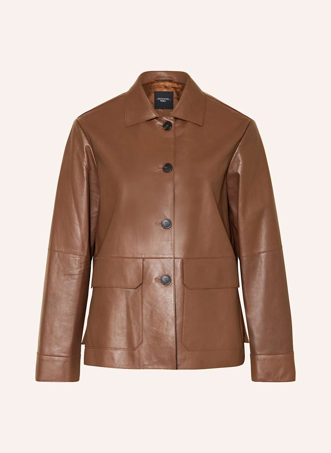 Weekend Max Mara Lederjacke Kaya braun von WEEKEND Max Mara