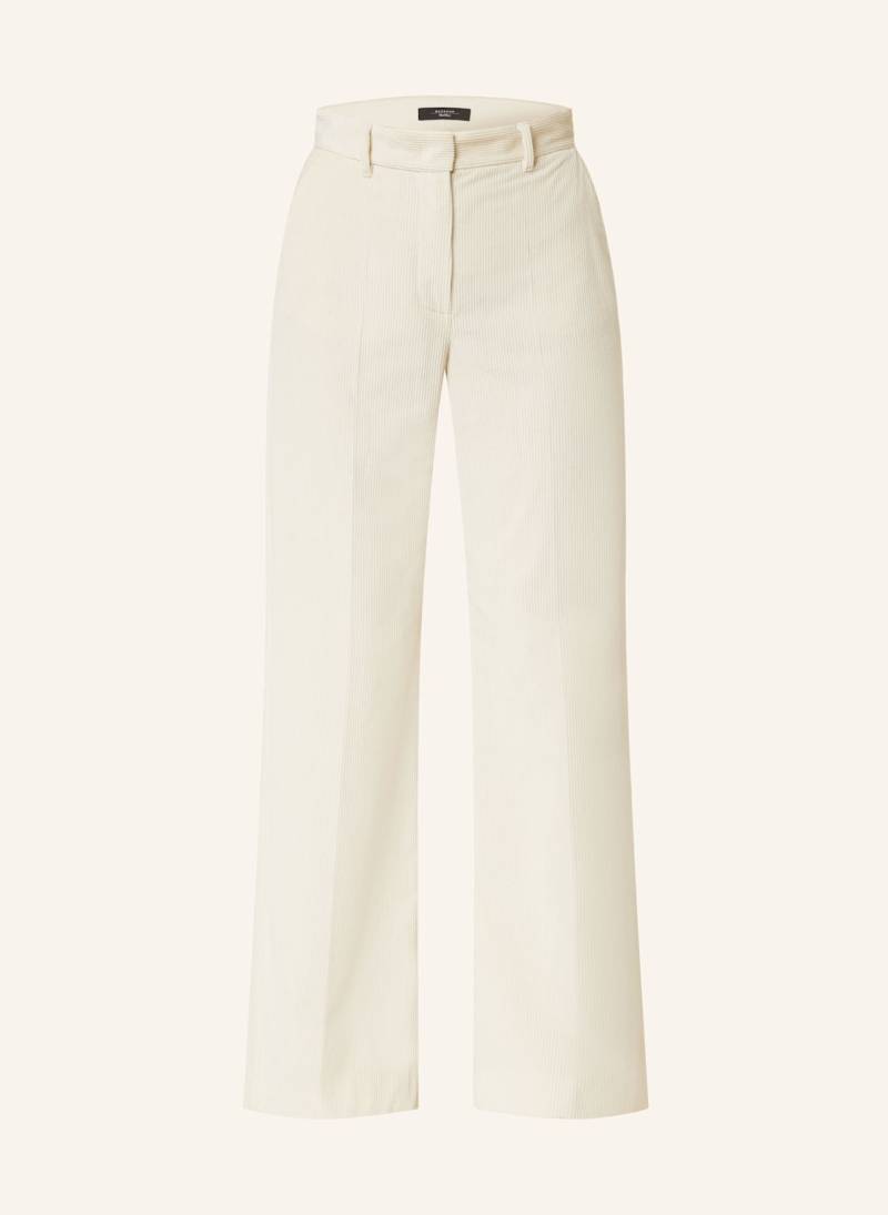 Weekend Max Mara Marlenehose Tania Aus Cord weiss von WEEKEND Max Mara