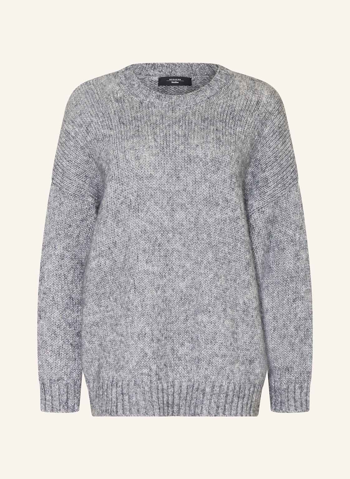 Weekend Max Mara Pullover Antony Mit Glitzergarn grau von WEEKEND Max Mara