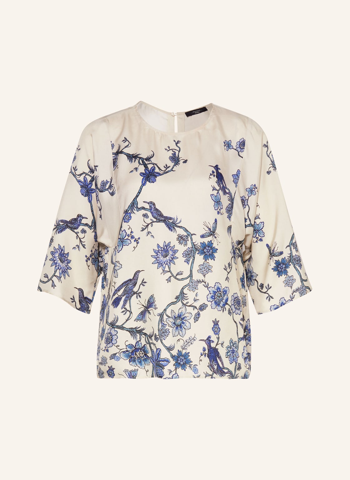 Weekend Max Mara Blusenshirt Filippo Aus Seide Mit 3/4-Arm weiss von WEEKEND Max Mara