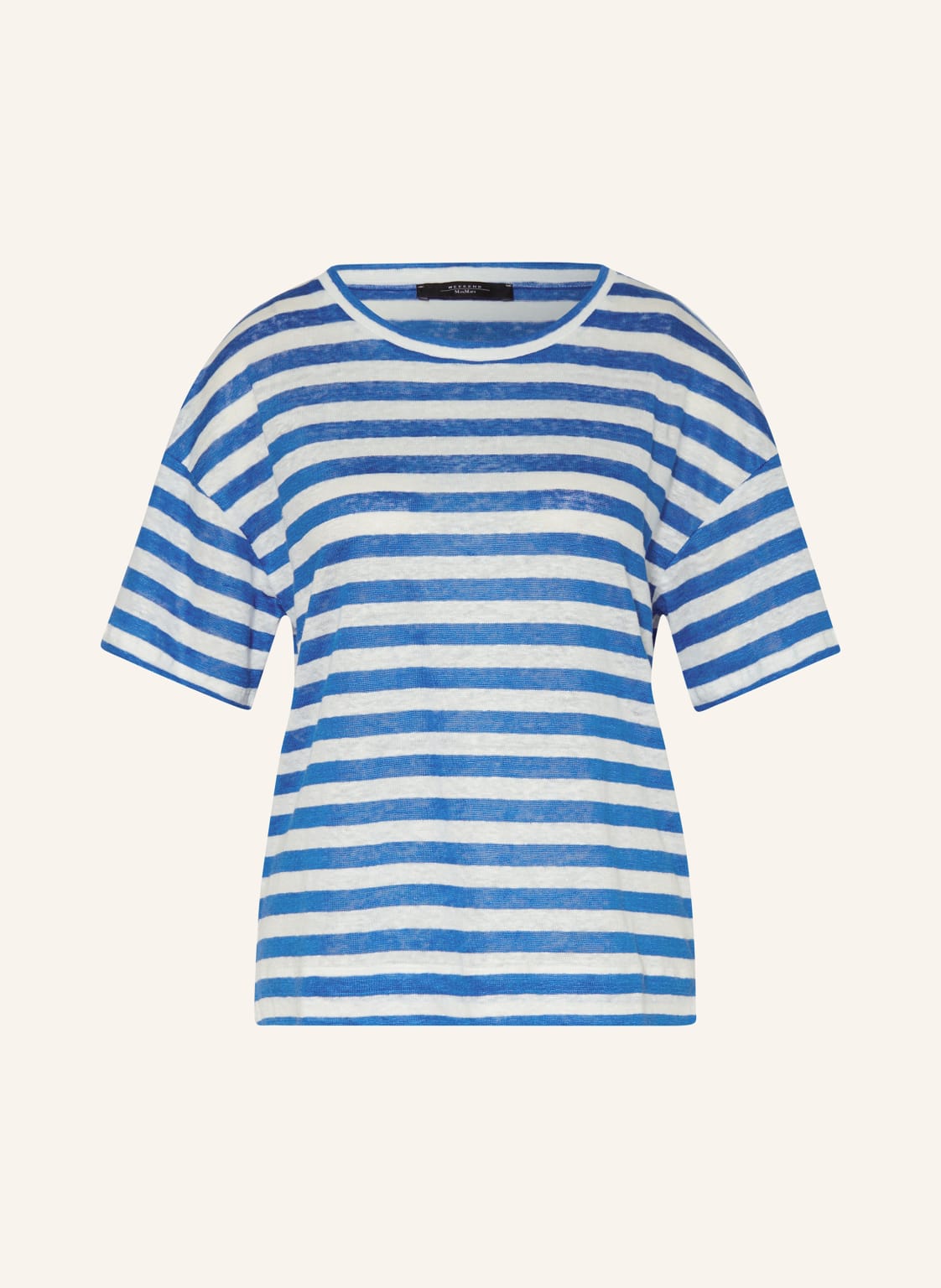 Weekend Max Mara T-Shirt Falla Aus Leinen blau von WEEKEND Max Mara