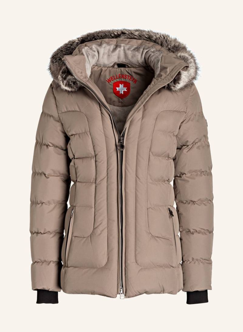 Wellensteyn Steppjacke Belvitesse Mit Abnehmbarem Kunstfell beige von WELLENSTEYN