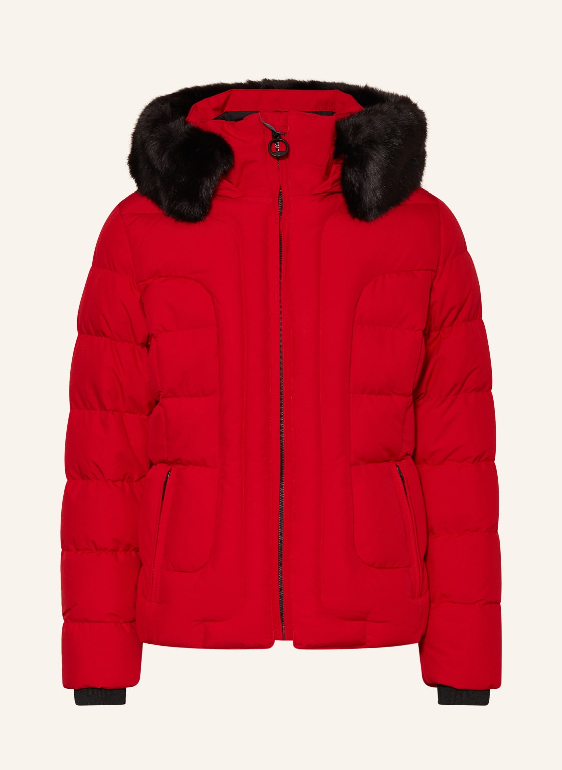 Wellensteyn Steppjacke Belvitesse Mit Kunstpelz rot von WELLENSTEYN