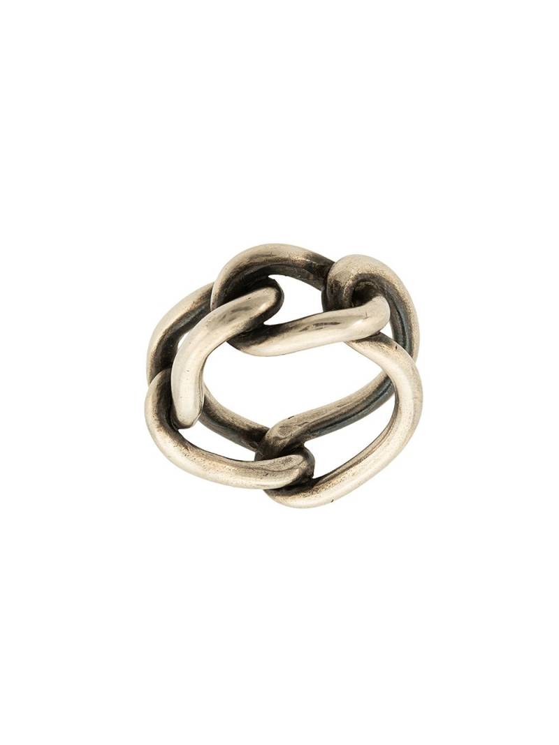 WERKSTATT:MÜNCHEN chain link ring - Silver von WERKSTATT:MÜNCHEN