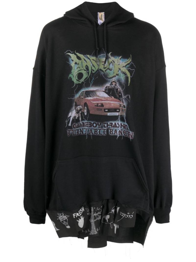 WESTFALL graphic-print drawstring hoodie - Black von WESTFALL