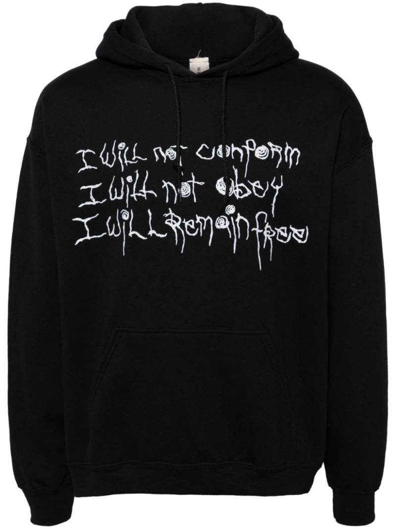 WESTFALL graphic-print hoodie - Black von WESTFALL