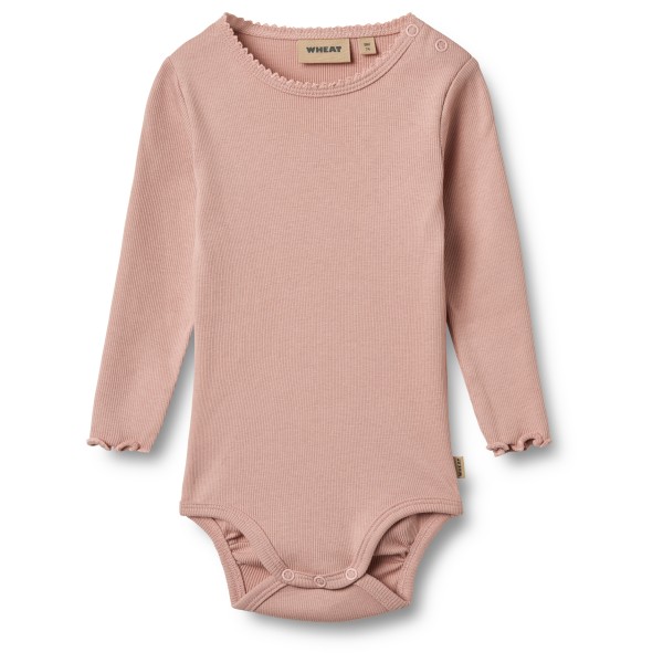 WHEAT - Kid's Rib Body L/S Regitze - Alltagsunterwäsche Gr 68 rosa von WHEAT