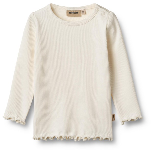 WHEAT - Kid's Rib T-Shirt L/S Ida - Longsleeve Gr 104 beige von WHEAT