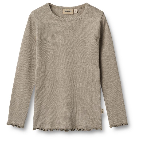 WHEAT - Kid's Rib T-Shirt L/S Ida - Longsleeve Gr 116 beige von WHEAT