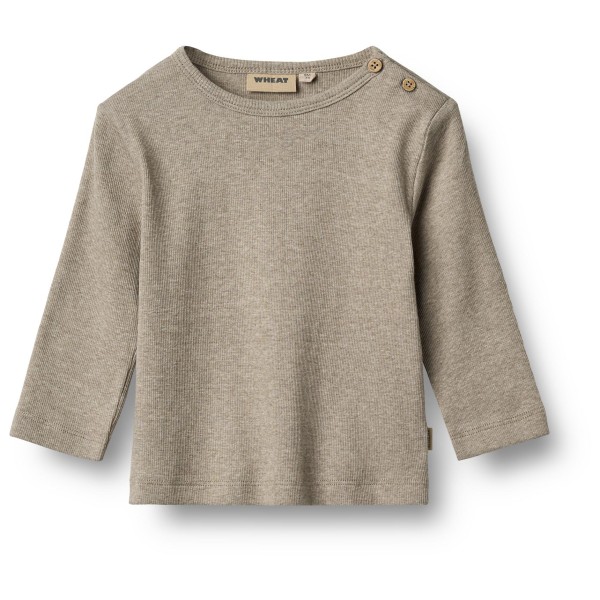 WHEAT - Kid's Rib T-Shirt L/S Milo - Longsleeve Gr 50;56;62;68;74;80;86;92 beige;grau/schwarz WHEAT - Kid's Rib T-Shirt L/S Milo - Longsleeve Gr 50;56;62;68;74;80;86;92 beige;grau/schwarz von WHEAT