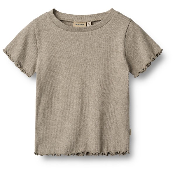 WHEAT - Kid's Rib T-Shirt S/S Alicia - T-Shirt Gr 104 beige von WHEAT