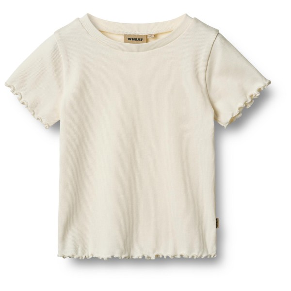 WHEAT - Kid's Rib T-Shirt S/S Alicia - T-Shirt Gr 98 beige von WHEAT