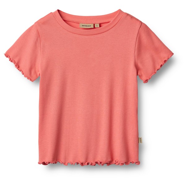 WHEAT - Kid's Rib T-Shirt S/S Irene - T-Shirt Gr 104;110;116;122;128;98 grau;rot WHEAT - Kid's Rib T-Shirt S/S Irene - T-Shirt Gr 104;110;116;122;128;98 grau;rot von WHEAT