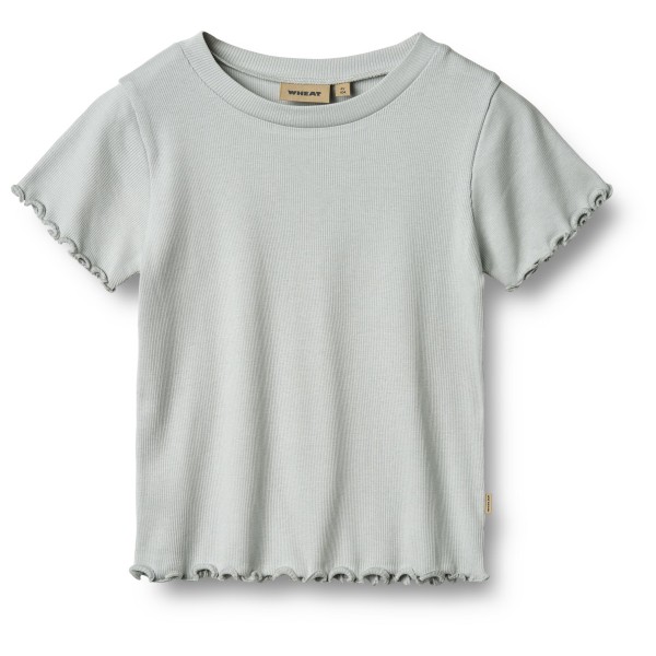 WHEAT - Kid's Rib T-Shirt S/S Irene - T-Shirt Gr 110 grau von WHEAT