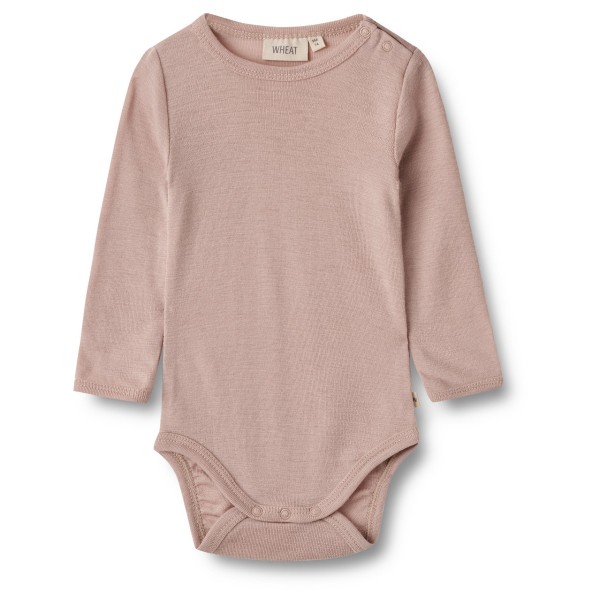 WHEAT - Kid's Woll-Langarmbody Plain - Merinounterwäsche Gr 74 - 9 Months braun von WHEAT