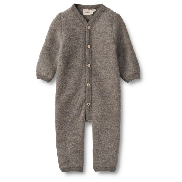 WHEAT - Kid's Wollanzug Levi - Overall Gr 62 - 3 Months grau von WHEAT