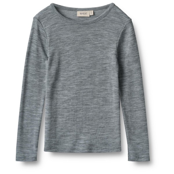 WHEAT - Kid's Wool T-Shirt L/S Alfie - Merinounterwäsche Gr 140 - 10 Years grau von WHEAT